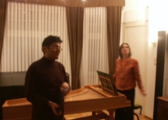 Rafael Montero und Suzana Mendes. Sitzung zum Thema Alte Musik und Kulturwissenschaft des ISMPS 2008. Copyright ISMPS